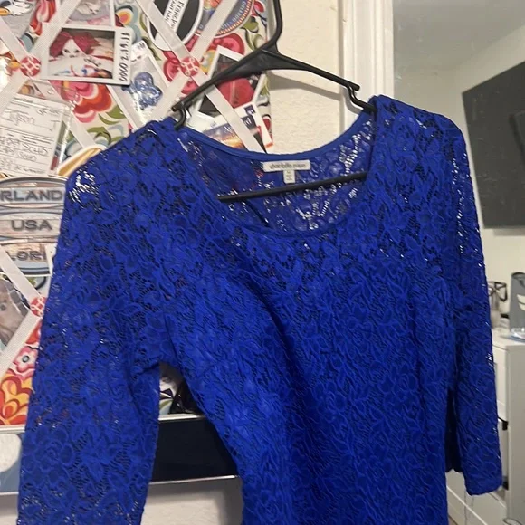 Charlotte rouse blue dress size medium - Picture 2 of 3